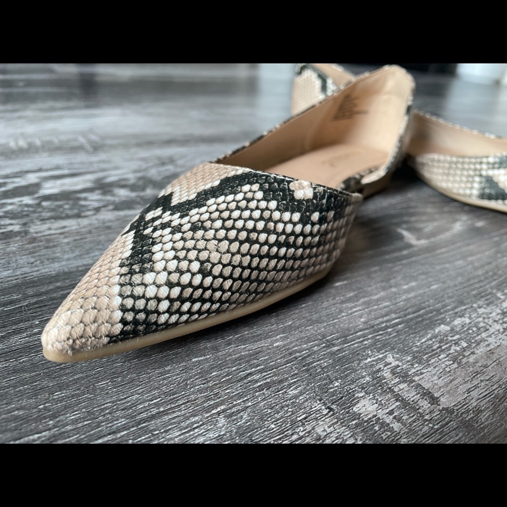 Snake Print flats